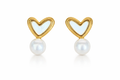 Pearl Heart Stud