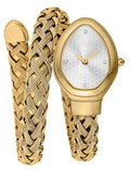 Auréa Woven Luxe Watch – 18K Gold Plated Stainless Steel Women's Bracelet Watch