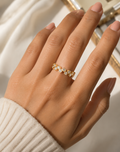 Halo Bloom Adjustable Ring