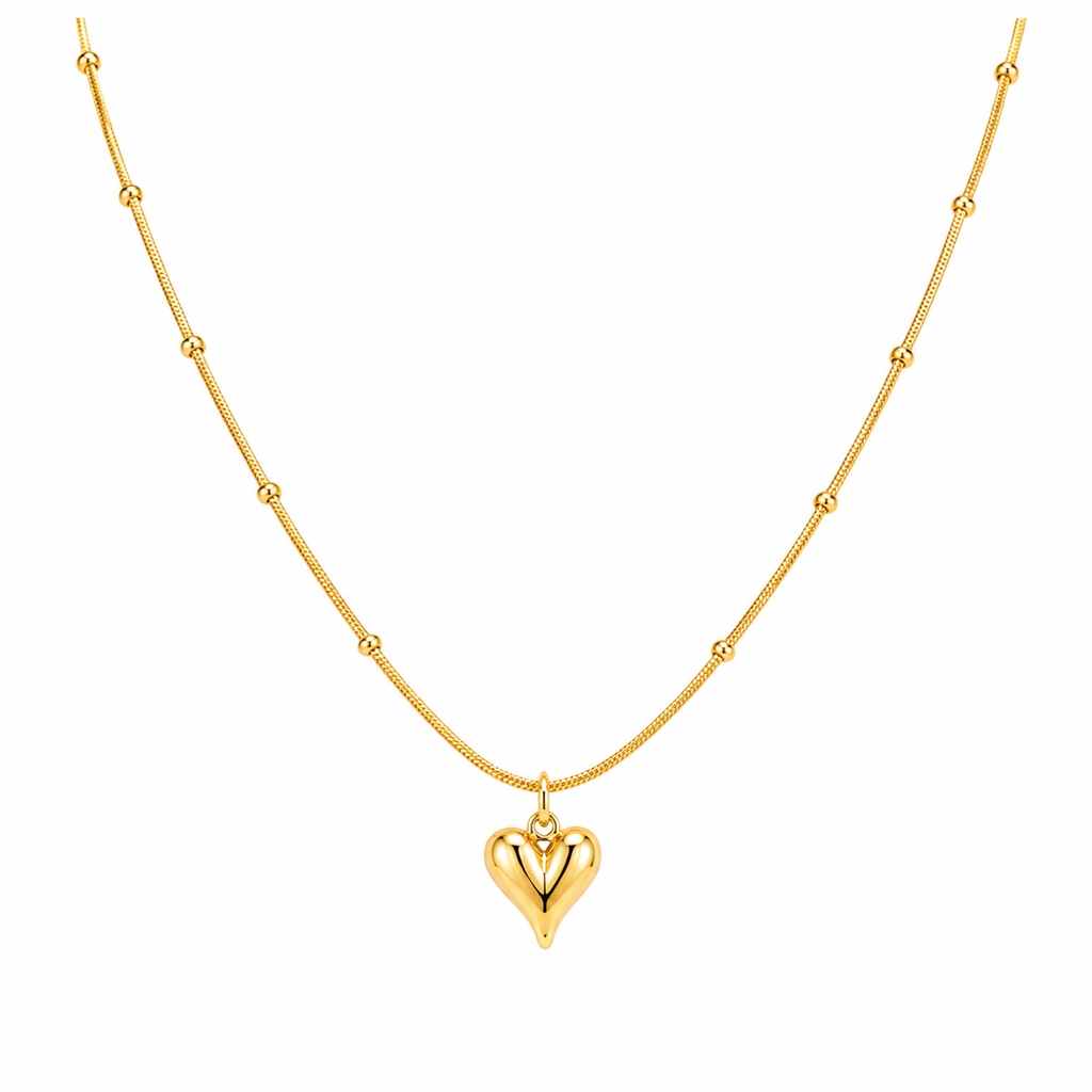 Amoura Beaded Heart Necklace