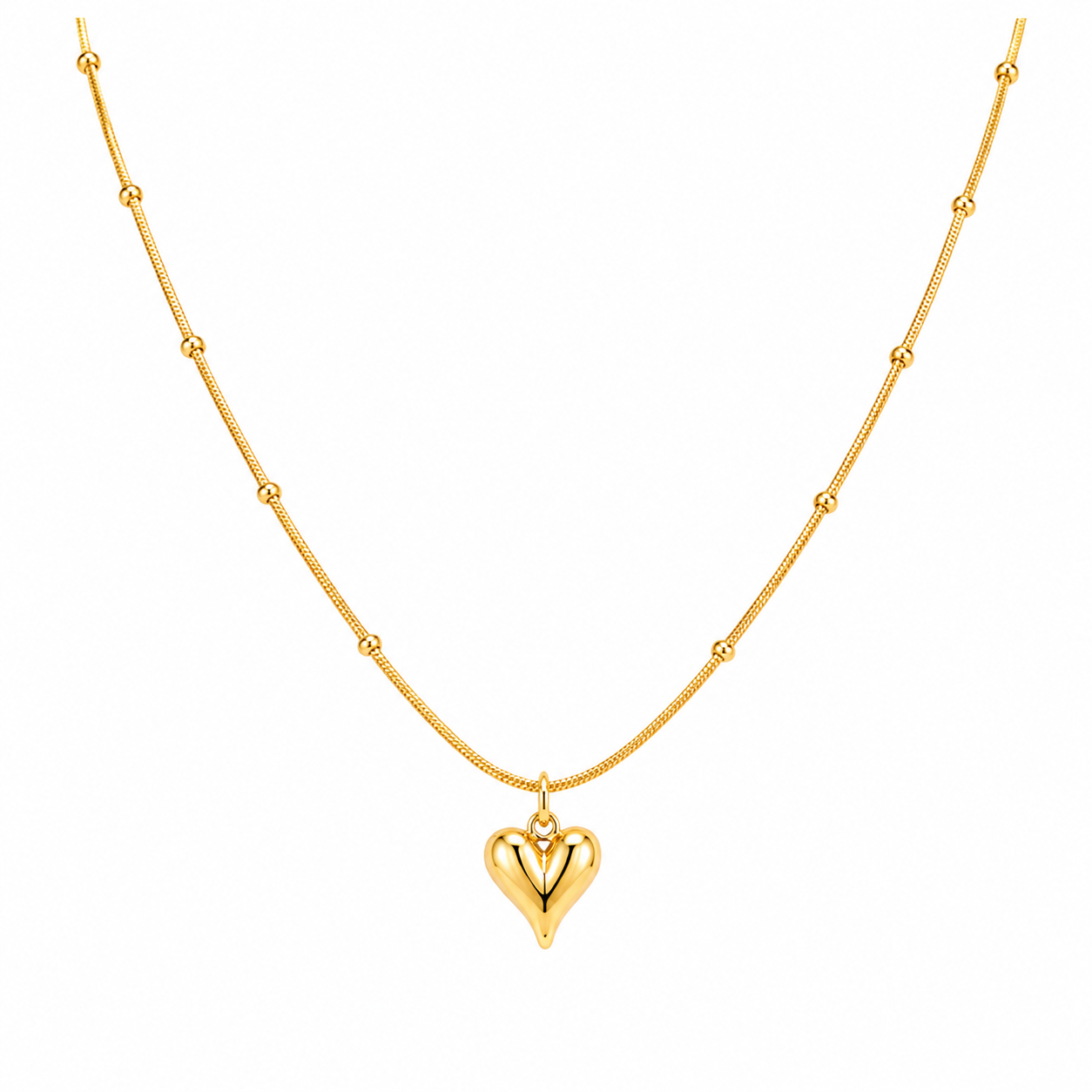 Amoura Beaded Heart Necklace