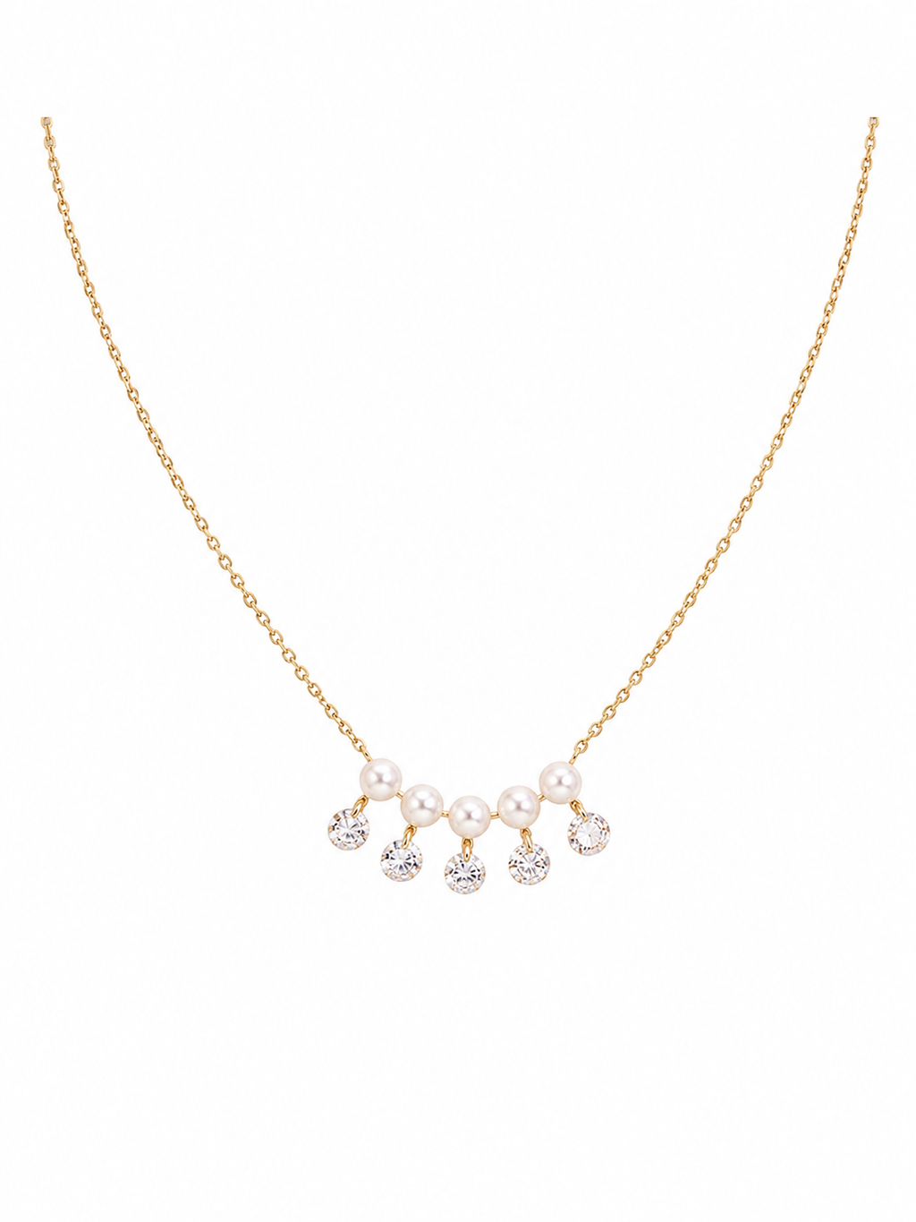 Celeste Pearl Cascade Necklace