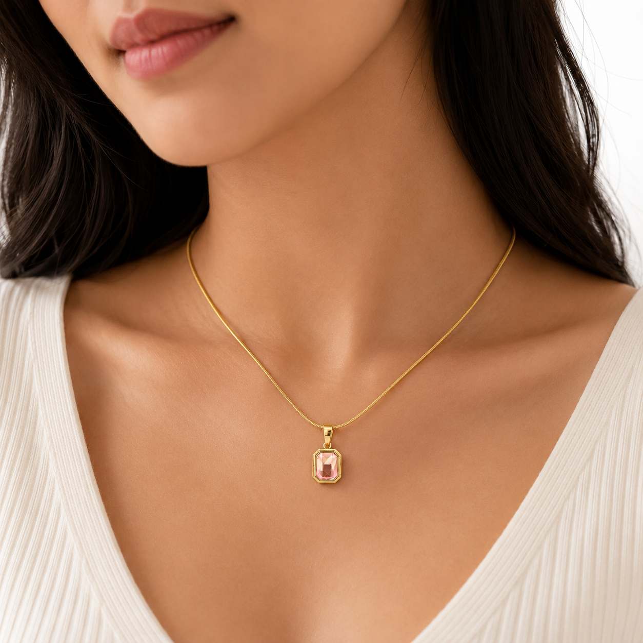 Rosè Charm Necklace