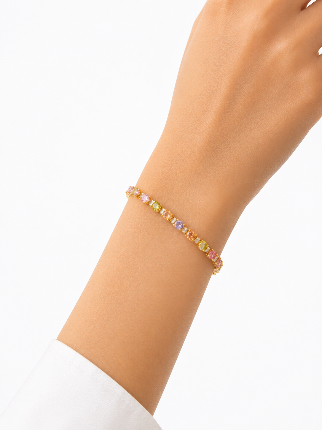 Cotton Candy Tennis Bracelet