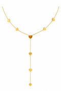 Luna Heart Lariat Necklace