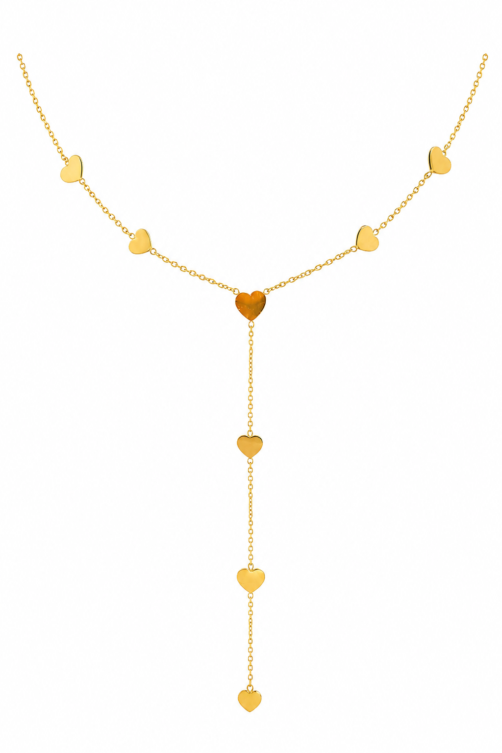 Luna Heart Lariat Necklace