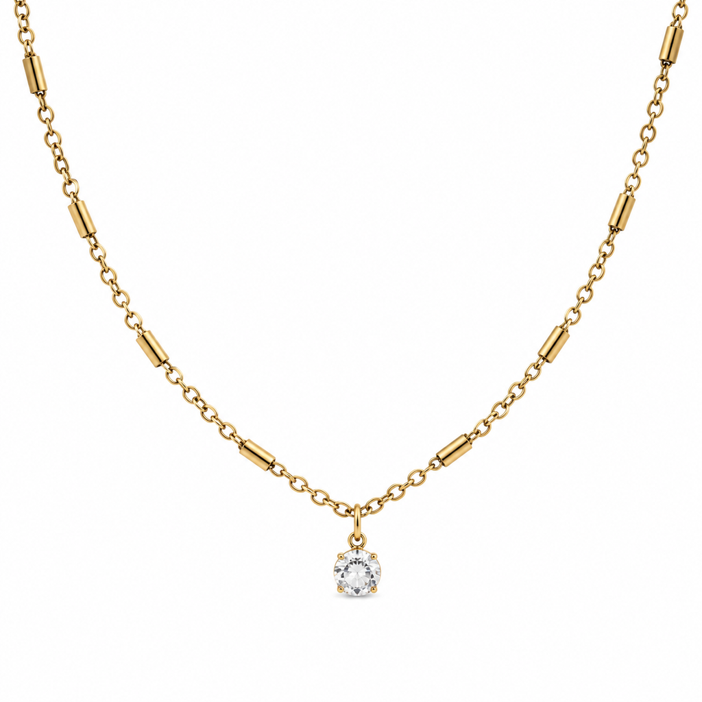 Celeste Solitaire Necklace