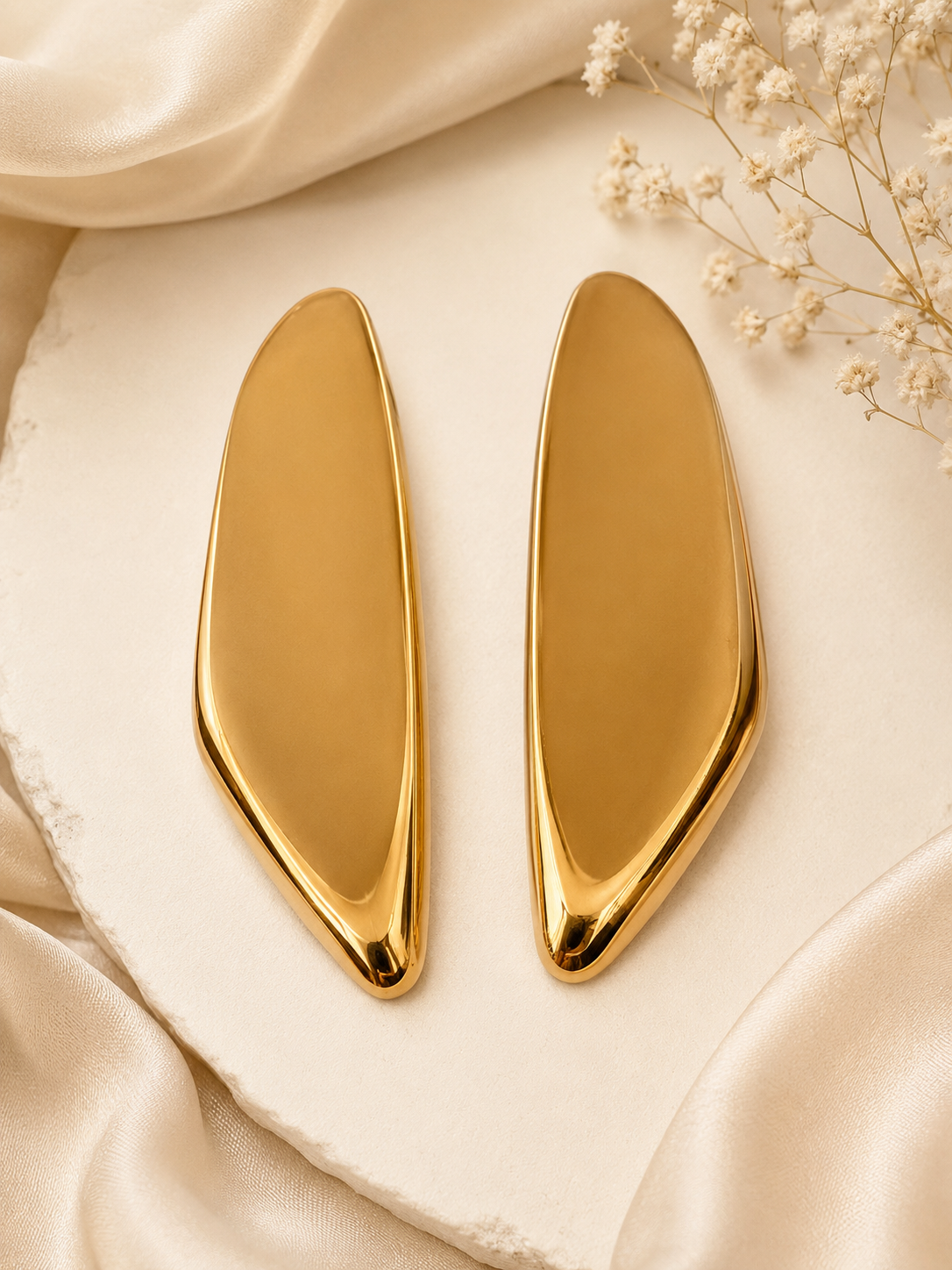 Elysian Gold Drop Statement Earrings
