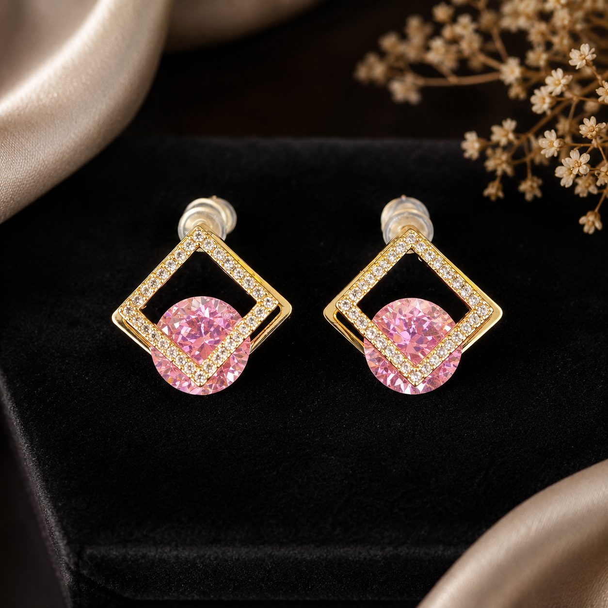 Rosè Prism Stud