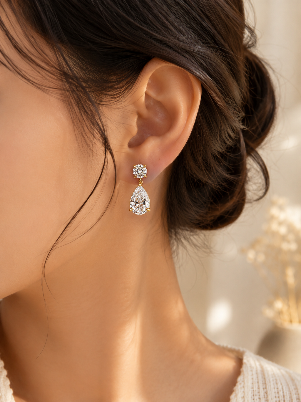 Crystal Dewdrop Earring