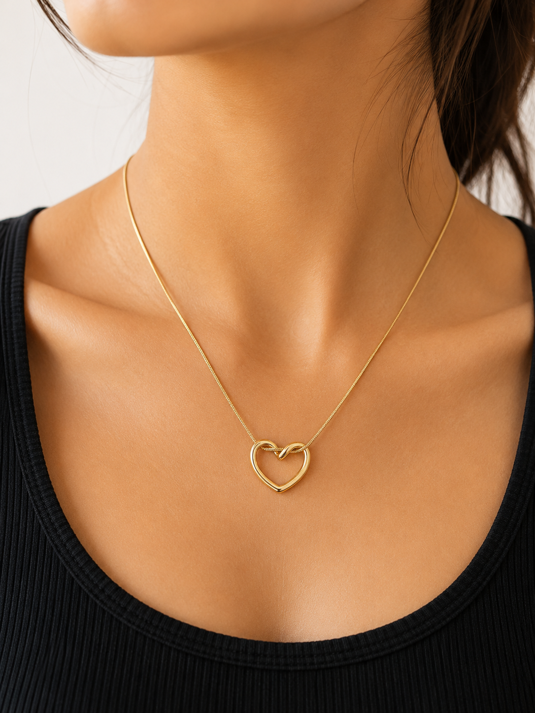 Hollow Heart Necklace