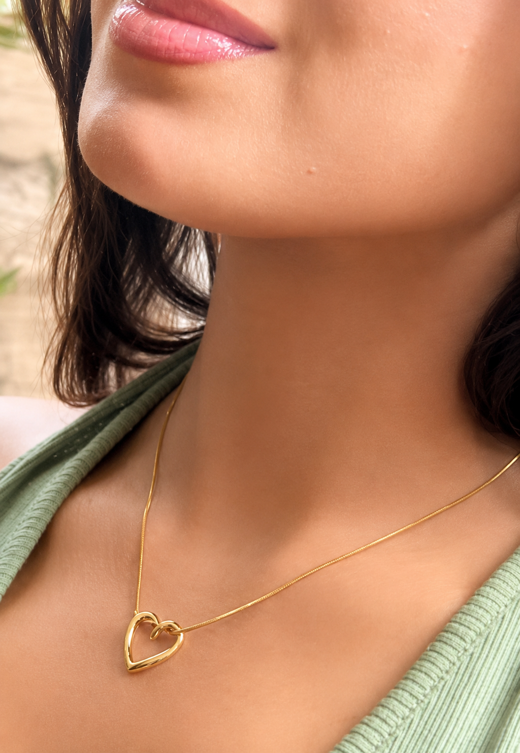 Hollow Heart Necklace
