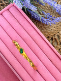 Emerald Glow Free Size Bangle